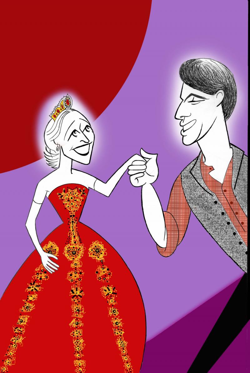 BWW Exclusive: Ken Fallin Draws the Stage - Christy Altomare and Derek Klena in ANASTASIA! Image