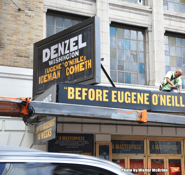 Theatre Marquee installation for Denzel Washington starring in  in 'Eugene O'Neill's  Photo