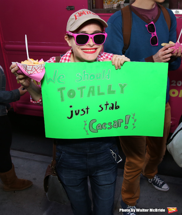Photo Coverage: MEAN GIRLS Cast Gets In Line for Tina Fey's Cheese Fries! Image