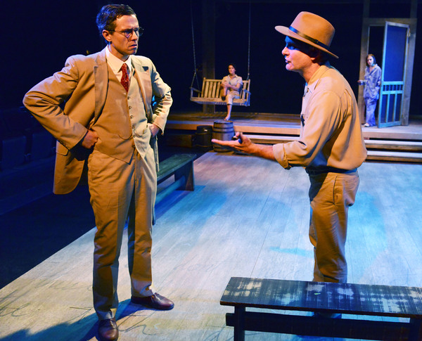 Foreground: Atticus Finch: Lewis D. Wheeler & Heck Tate: Thomas Rhett Kee; Background Photo