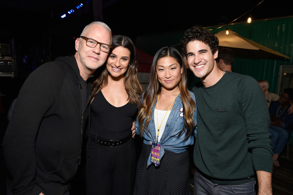 Ryan Murphy, Lea Michele, Jenna Ushkowitz and Darren Criss Photo