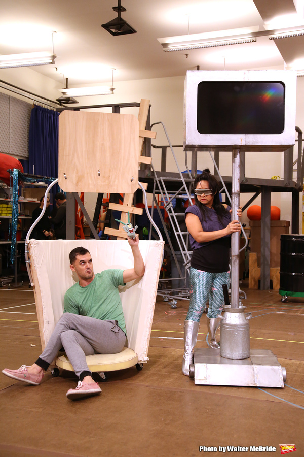 Photo Coverage: Squidward & Sandy & Patrick & More! Go Inside Rehearsals for SPONGEBOB SQUAREPANTS! Image
