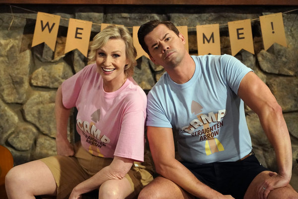Photo Flash: First Look - Andrew Rannells, Jane Lynch Guest on WILL & GRACE! Image
