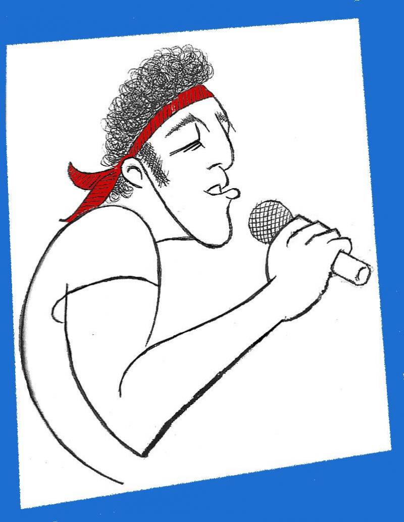 BWW Exclusive: Ken Fallin Draws the Stage - SPRINGSTEEN ON BROADWAY! Image