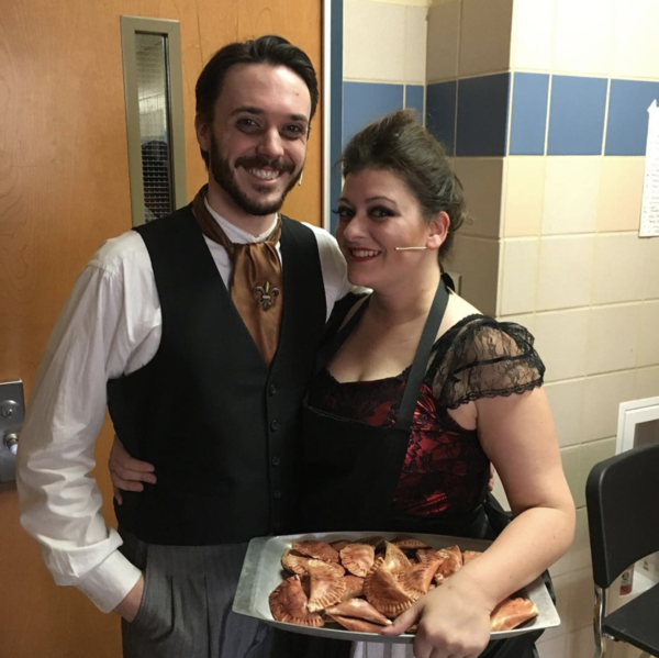 Photo Flash: More Hot Pies! SWEENEY TODD Pops in for a Two Show Day, and More Saturday Intermission Pics! Image