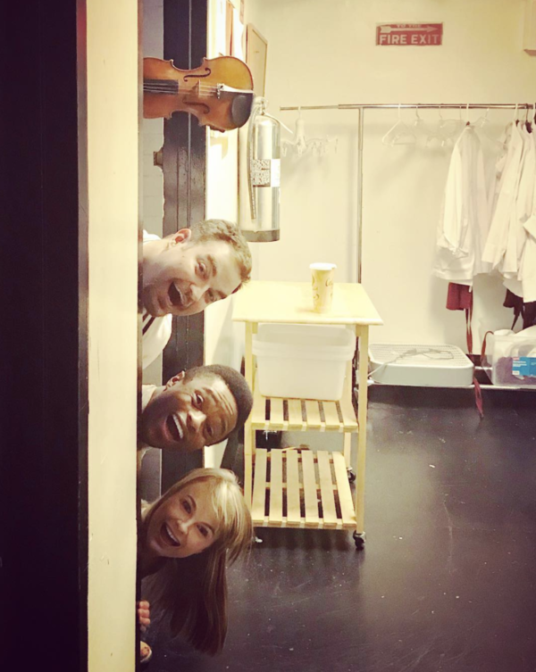 Photo Flash: More Hot Pies! SWEENEY TODD Pops in for a Two Show Day, and More Saturday Intermission Pics! Image