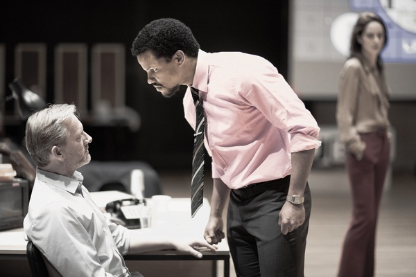 Photo Flash: Inside Rehearsals with Bryan Cranston, Michelle Dockery, and Cast of NETWORK at National Theatre Image