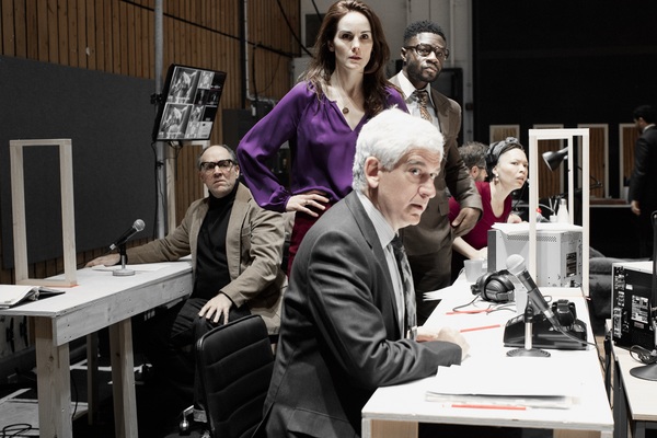 Photo Flash: Inside Rehearsals with Bryan Cranston, Michelle Dockery, and Cast of NETWORK at National Theatre Image