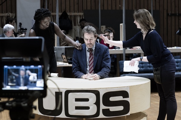 Photo Flash: Inside Rehearsals with Bryan Cranston, Michelle Dockery, and Cast of NETWORK at National Theatre Image