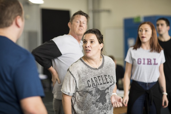 Photo Flash: Freddie Flintoff, Sam Bailey and Natasha Hamilton in Rehearsal for FAT FRIENDS THE MUSICAL 