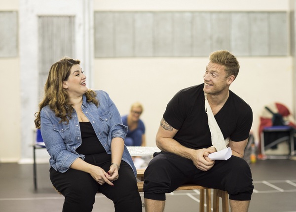 Photo Flash: Freddie Flintoff, Sam Bailey and Natasha Hamilton in Rehearsal for FAT FRIENDS THE MUSICAL 