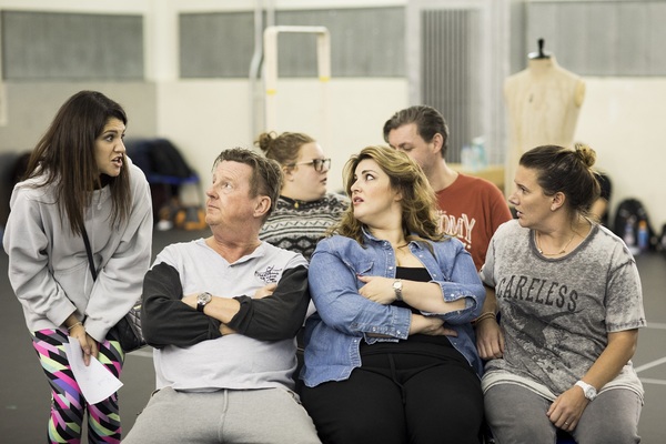 Photo Flash: Freddie Flintoff, Sam Bailey and Natasha Hamilton in Rehearsal for FAT FRIENDS THE MUSICAL 