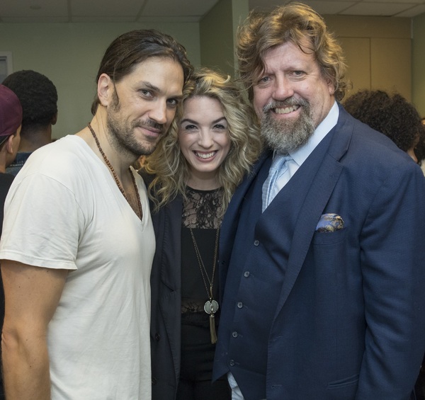 Will Swenson, Kacie Sheik, and Oskar Eustis Photo