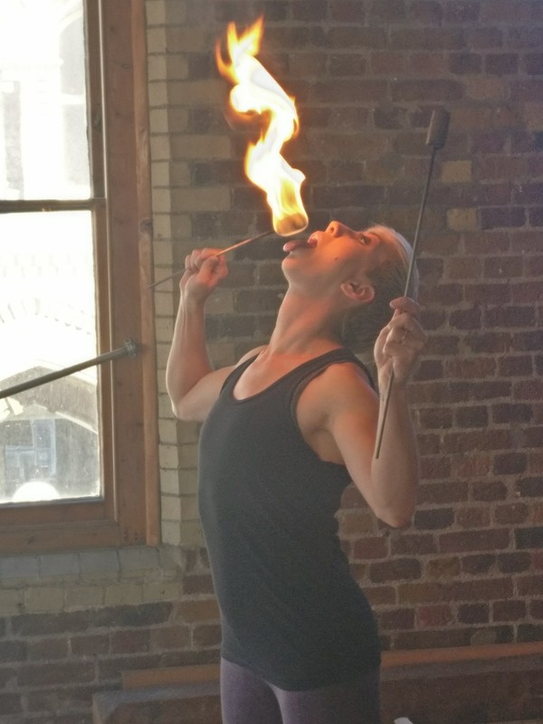 Photo Flash: BARNUM Gets Fiery in Rehearsal at Menier Chocolate Factory Image