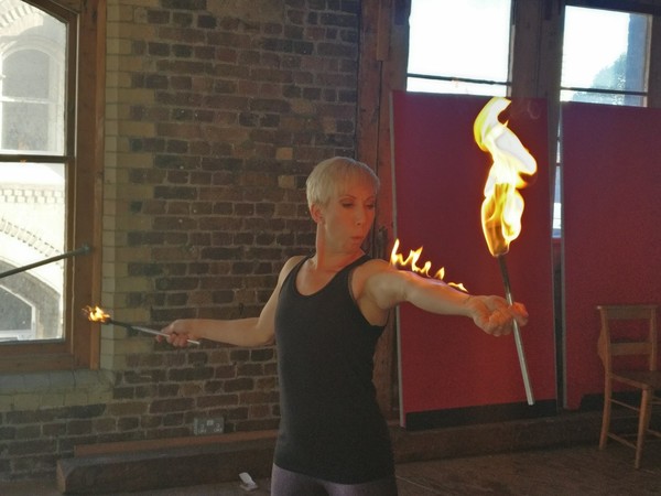 Photo Flash: BARNUM Gets Fiery in Rehearsal at Menier Chocolate Factory Image