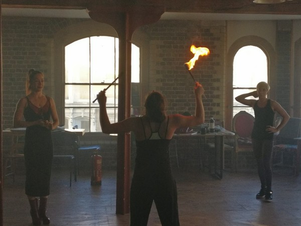 Photo Flash: BARNUM Gets Fiery in Rehearsal at Menier Chocolate Factory Image