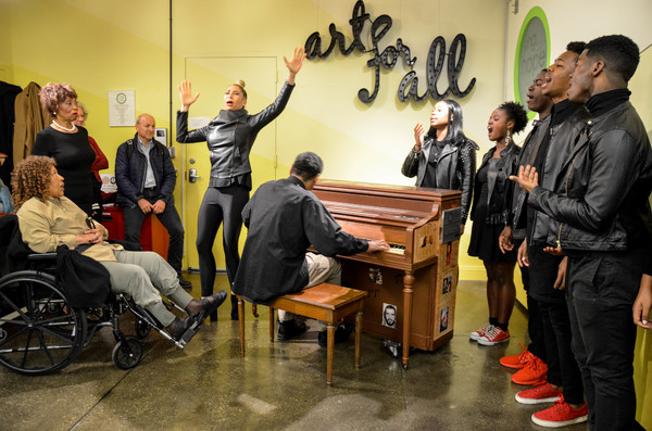 Photo Flash: Inside the Sing for Hope Piano Ribbon Cutting Ceremony with Roberta Flack and Vy Higginsen  Image