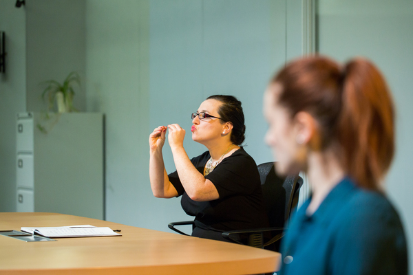 Photo Flash: Deafinitely Theatre & New Diorama Theatre present CONTRACTIONS Image