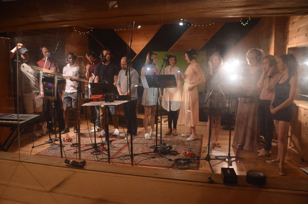 Exclusive Photo Coverage: ANASTASIA Takes a Journey to the Studio to Record CAROLS FOR A CURE Image