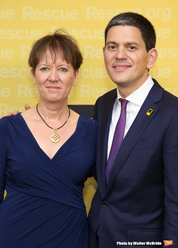  Louise Shackelton and David Miliband at 