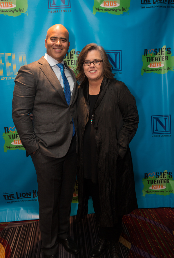 Christopher Jackson and Rosie O'Donnell Photo