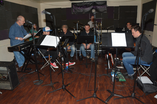 Photo Coverage: In Rehearsal with Drew Gehling, Lesli Mergherita, and More for ROCKERS ON BROADWAY Image