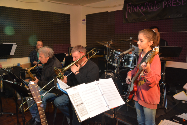 Photo Coverage: In Rehearsal with Drew Gehling, Lesli Mergherita, and More for ROCKERS ON BROADWAY Image