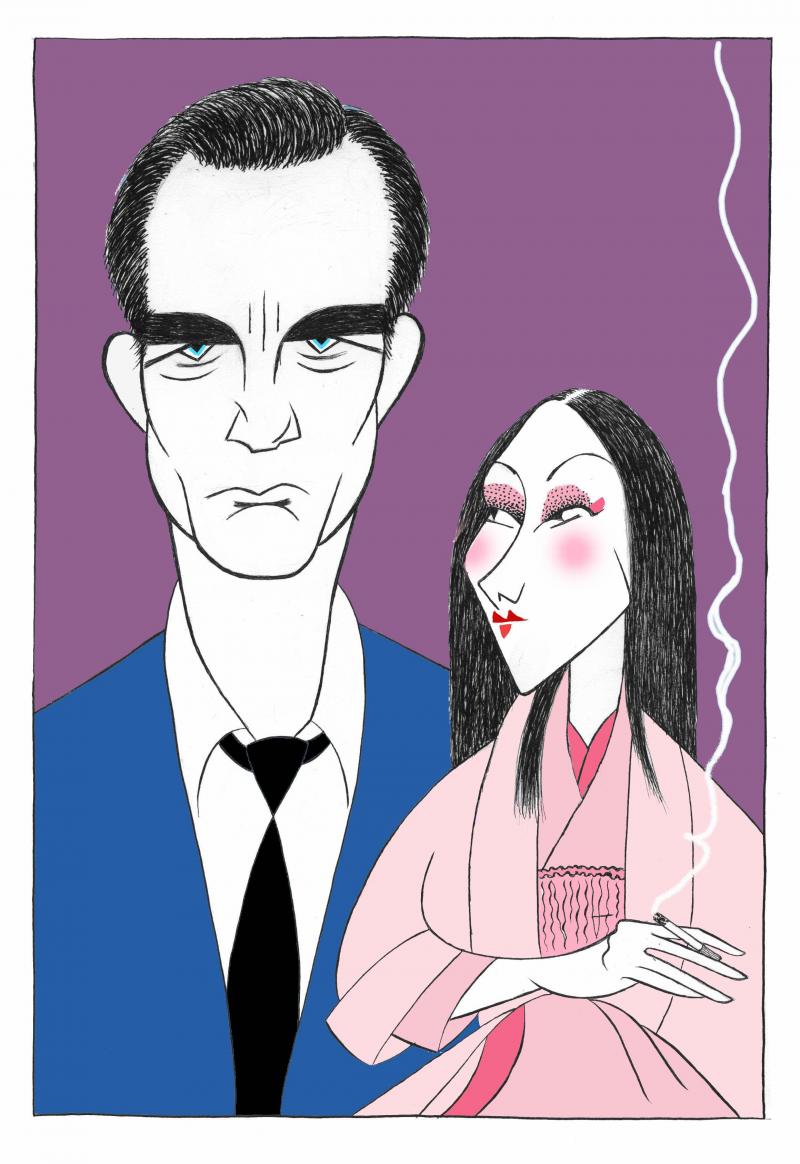 BWW Exclusive: Ken Fallin Draws the Stage - M. BUTTERFLY Image