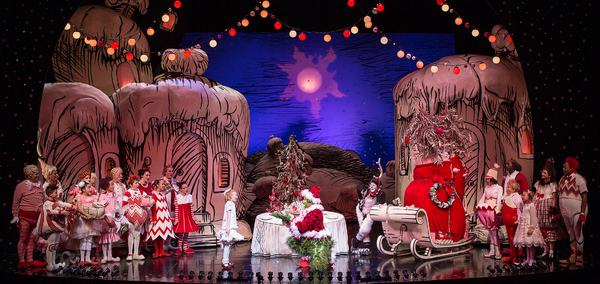 The cast of Dr. Seuss's How the Grinch Stole Christmas at The Old Globe Photo