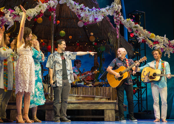 Photo Flash: Lin-Manuel Miranda Visits Jimmy Buffett at ESCAPE TO MARGARITAVILLE Image