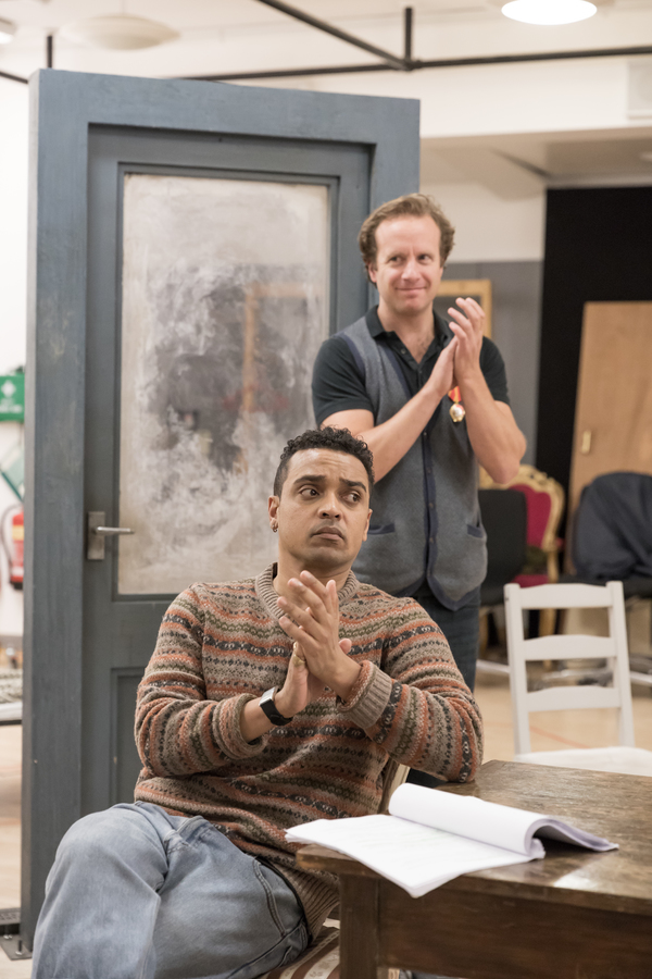 Photo Flash: A Look Into the Rehearsal Room for CELL MATES at Hampstead Theatre 