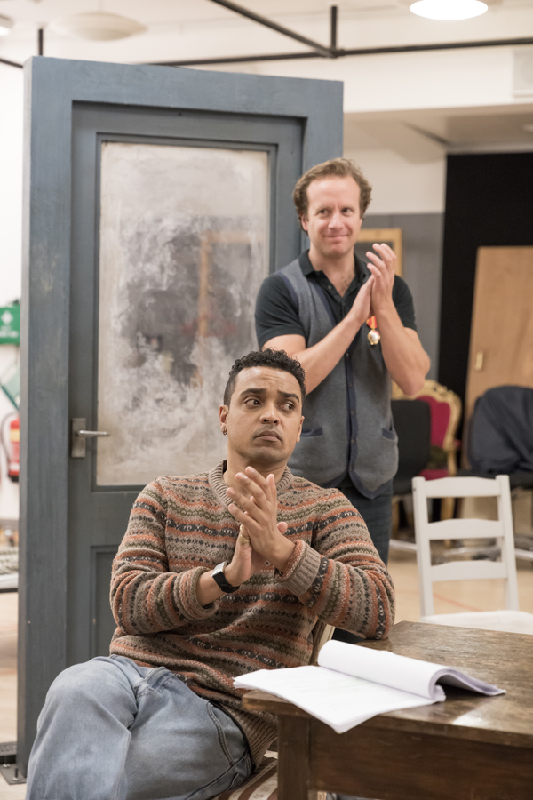 Photo Flash: A Look Into the Rehearsal Room for CELL MATES at Hampstead Theatre Image