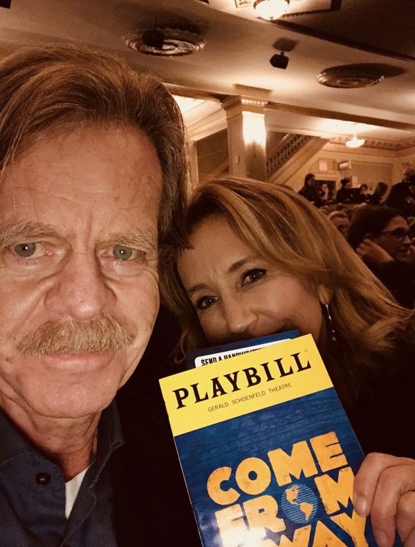 Photo Flash: William H. Macy & Felicity Huffman Visit Broadway's COME FROM AWAY Image