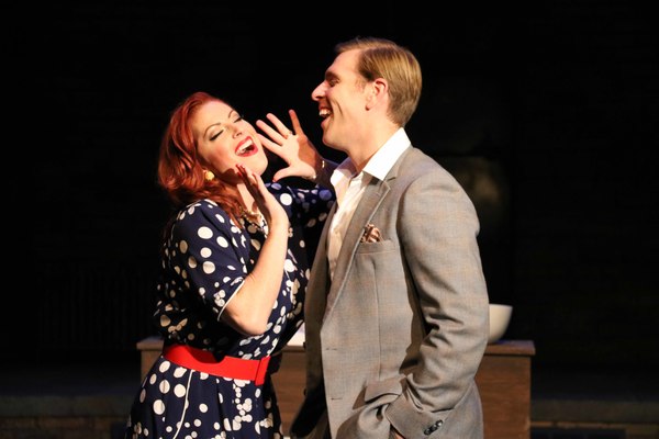 Actors Meghan Murphy and Brandon Dahlquist in Porchlight Revisits 