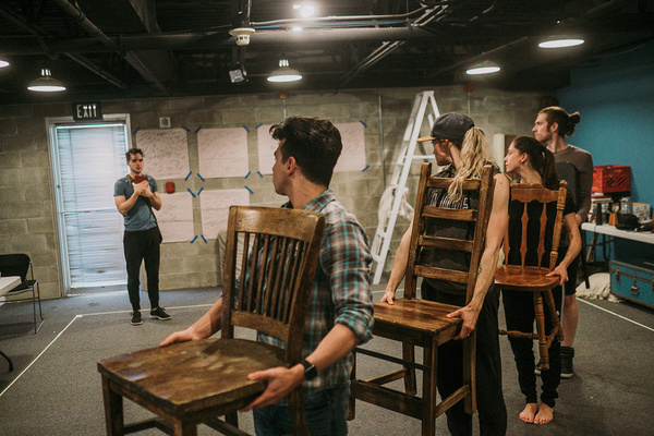 Photo Flash: Inside Rehearsals of THE GREAT DISTANCE HOME at Watertower Theatre 