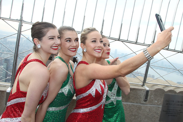 Photo Flash: The Rockettes Turn Empire State Building Red & Green for Tonight's CHRISTMAS SPECTACULAR Opening 