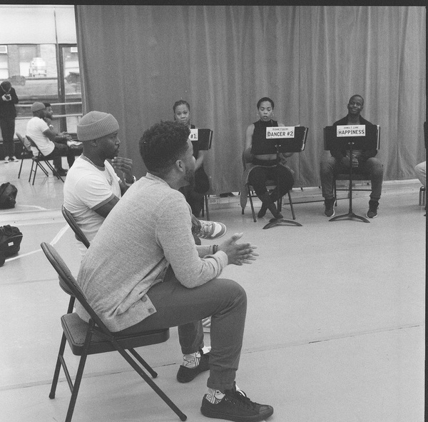 Photo Flash: Taye Diggs and More in Rehearsal for 'THOUGHTS OF A COLORED MAN...' Industry Reading Image