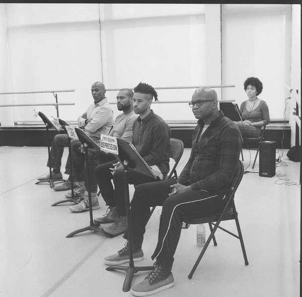 Photo Flash: Taye Diggs and More in Rehearsal for 'THOUGHTS OF A COLORED MAN...' Industry Reading Image
