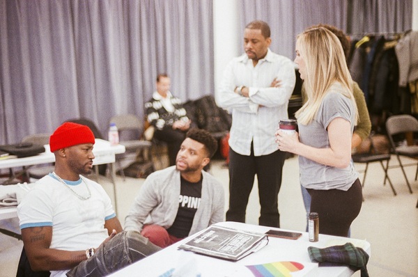 Photo Flash: Taye Diggs and More in Rehearsal for 'THOUGHTS OF A COLORED MAN...' Industry Reading Image