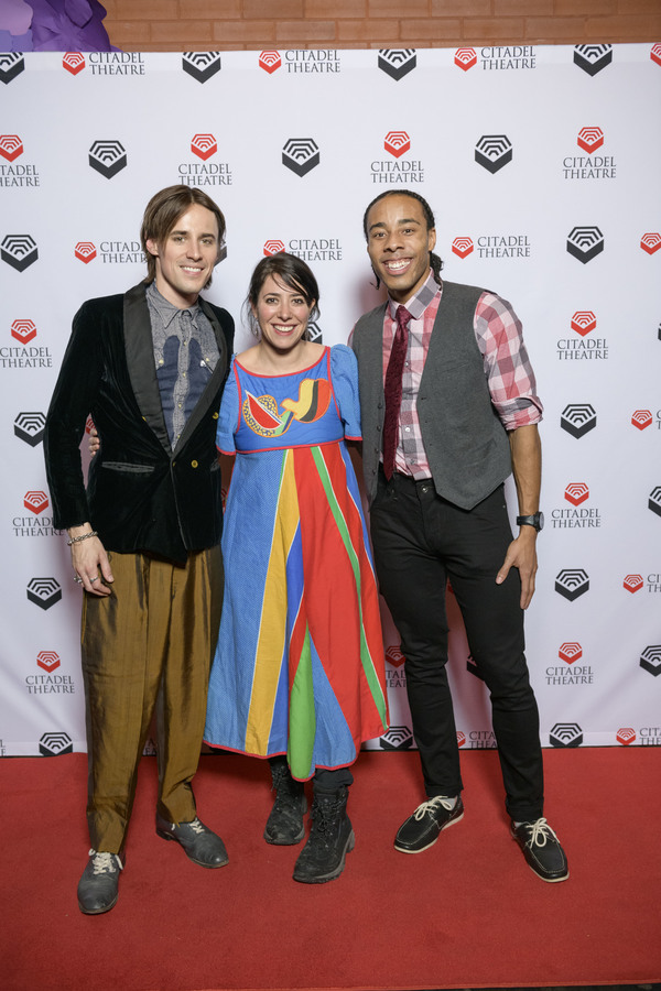 Reeve Carney, Rachel Chavkin and Hal Wesley Rogers Photo