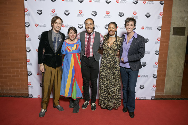 Reeve Carney, Rachel Chavkin, Hal Wesley Rogers, Tara Jackson and Rachel Hauck Photo