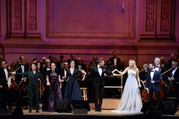 Shaina Taub, Georgia Stitt, Sara Bareilles Steven Reineke, Betsy Wolfe and Adam Kanto Photo