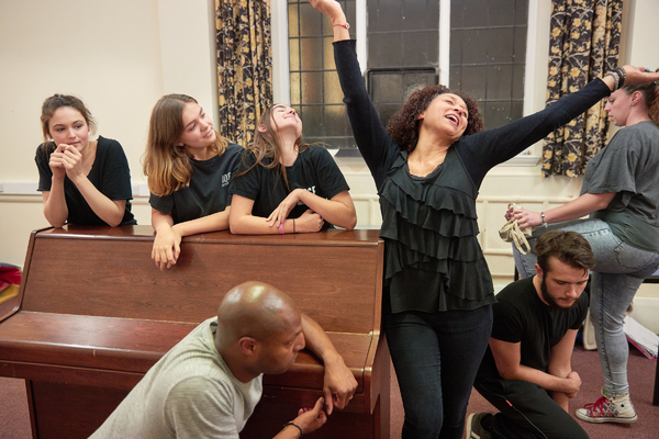 Photo Flash: In the Rehearsal Room for Rose Theatre Kingston's ALICE IN WINTERLAND 