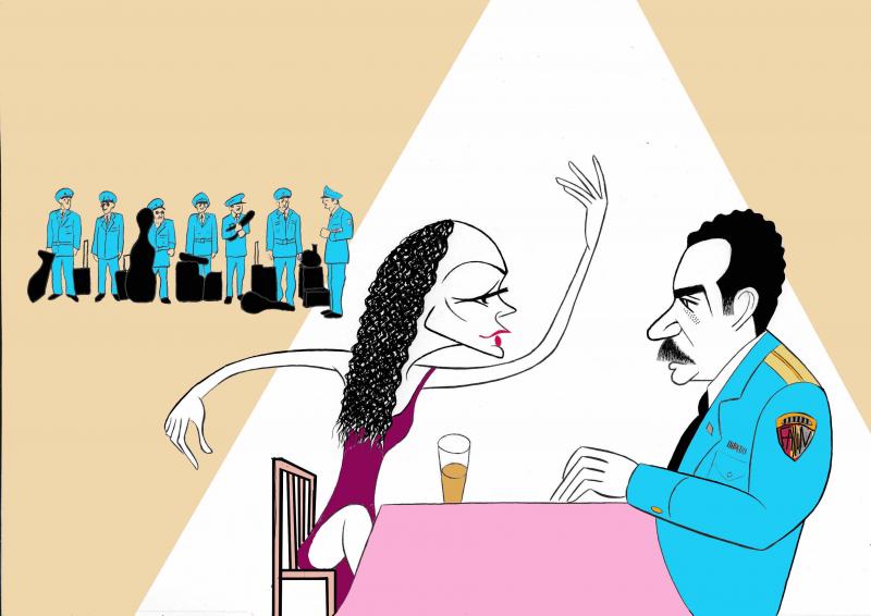 BWW Exclusive: Ken Fallin Draws the Stage - THE BAND'S VISIT Image