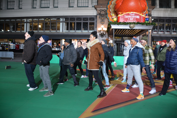 Photo Coverage: Broadway Heads to Herald Square to Rehearse for the MACY'S Thanksgiving Day Parade! Image