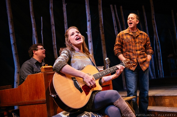 L-R: Merideth Kaye Clark, Mont Chris Hubbard and Leif Norby in "Winter Song."
 Photo