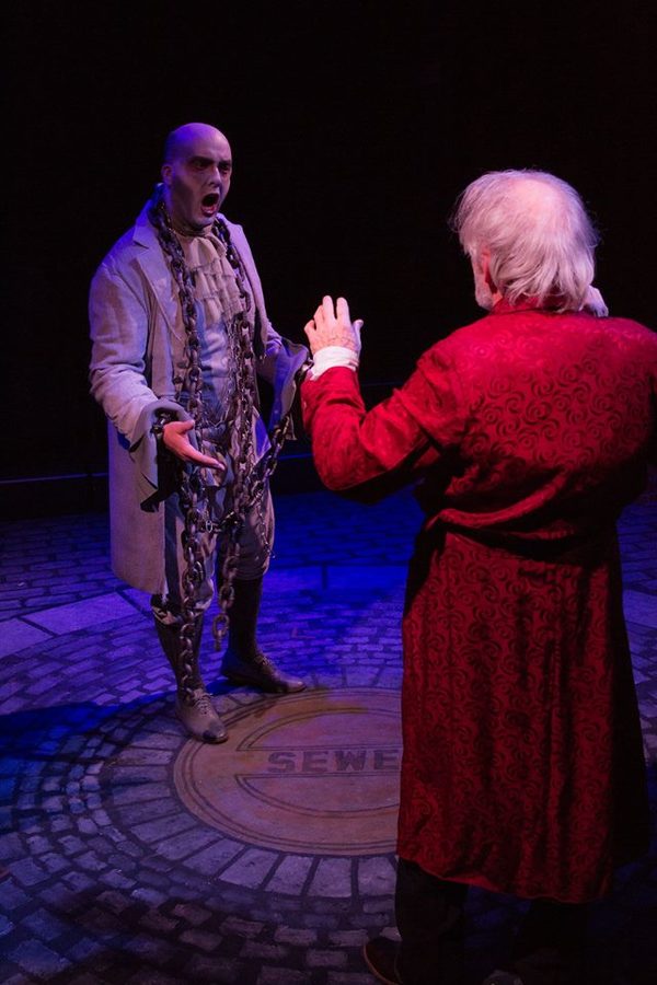 ALEX KOERGER (Marley) and JOESEPH GRANT (Scrooge) from the Lakewood Playhouse Product Photo
