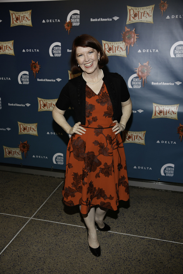 Actor Kate Flannery arrives for the opening night performance of 