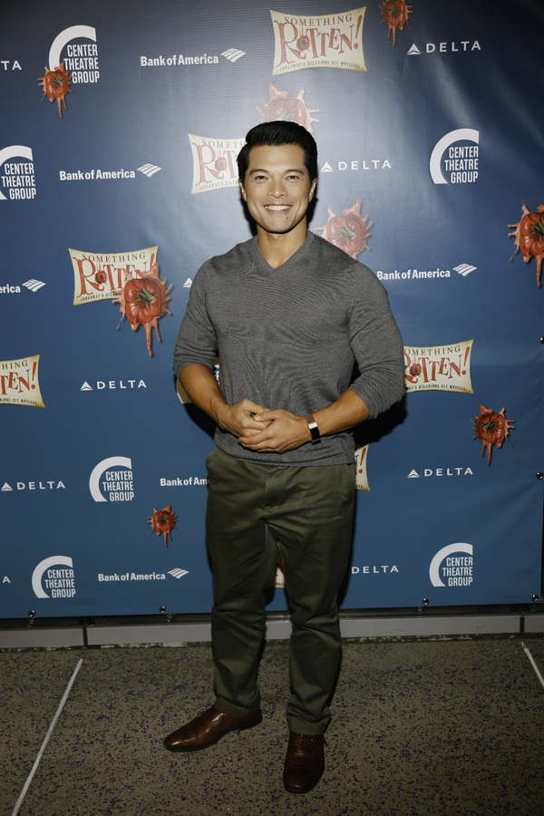 Actor Vincent Rodriguez III arrives for the opening night performance of 