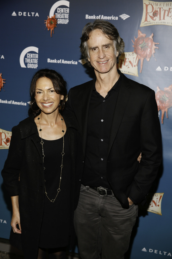 Musician Susanna Hoffs and director Jay Roach arrive for the opening night performanc Photo